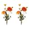 Melrose; Melrose 24.75" Artificial Zinnia Flower Bundles, 2ct.; Category:Stem Bundles; Image:2